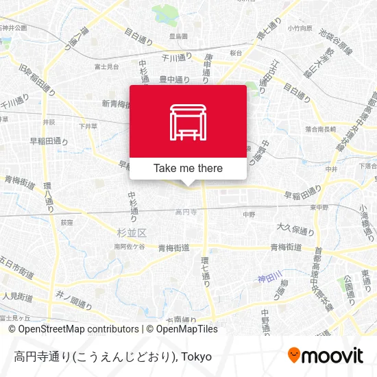 高円寺通り(こうえんじどおり) map