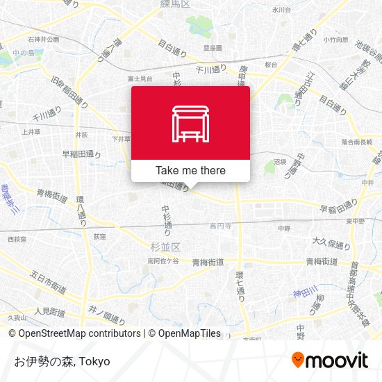 お伊勢の森 map