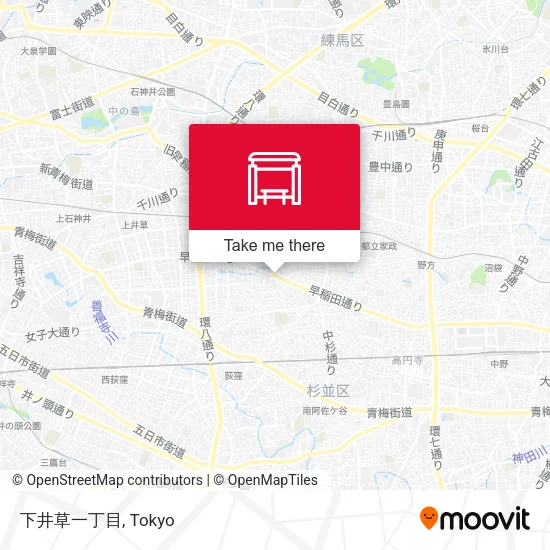下井草一丁目 map