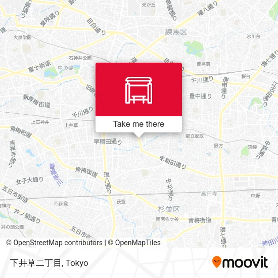 下井草二丁目 map