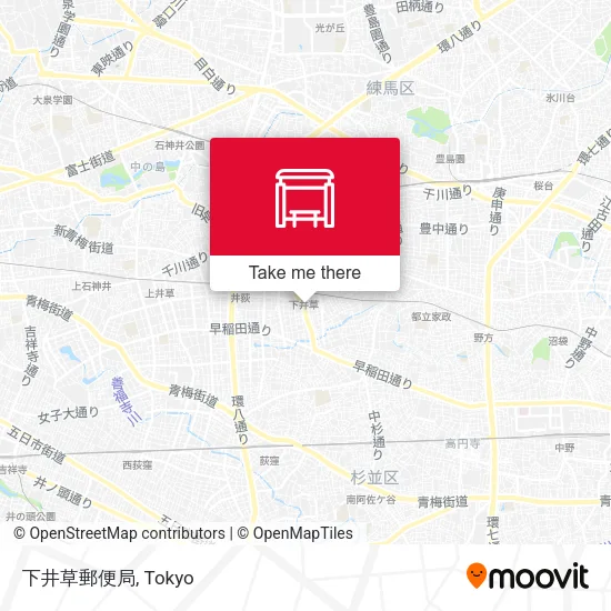 下井草郵便局 map