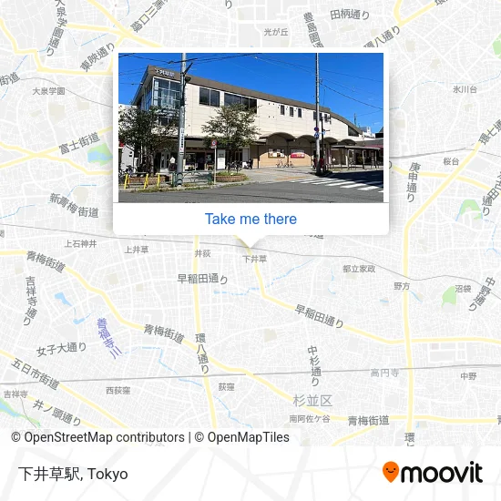 下井草駅 map