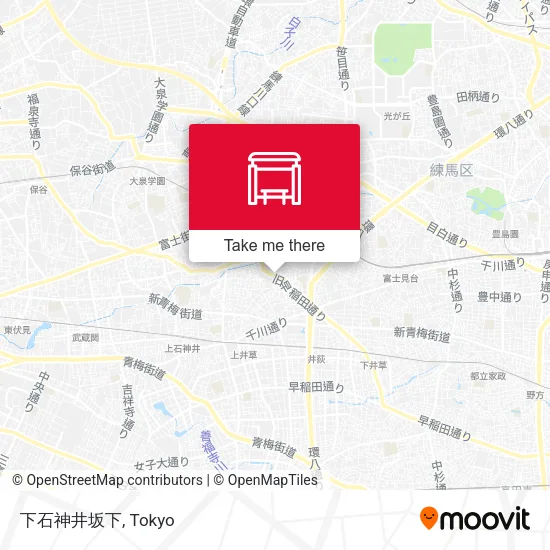 下石神井坂下 map