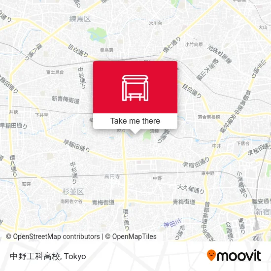 中野工科高校 map