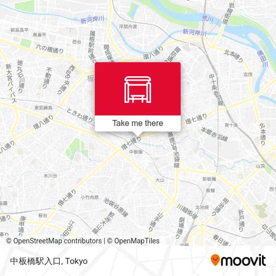 中板橋駅入口 map