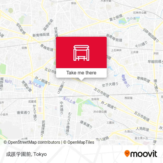 成蹊学園前 map