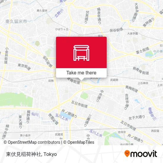 東伏見稲荷神社 map