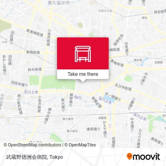 武蔵野徳洲会病院 map