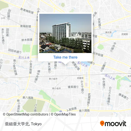 亜細亜大学北 map