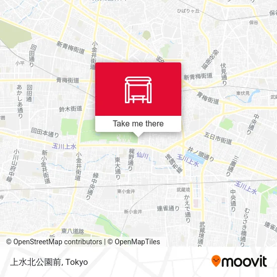 上水北公園前 map