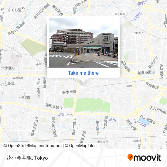 花小金井駅 map