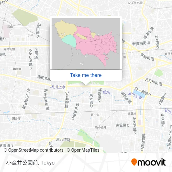 小金井公園前 map