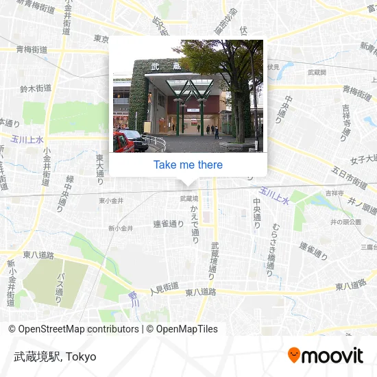 武蔵境駅 map