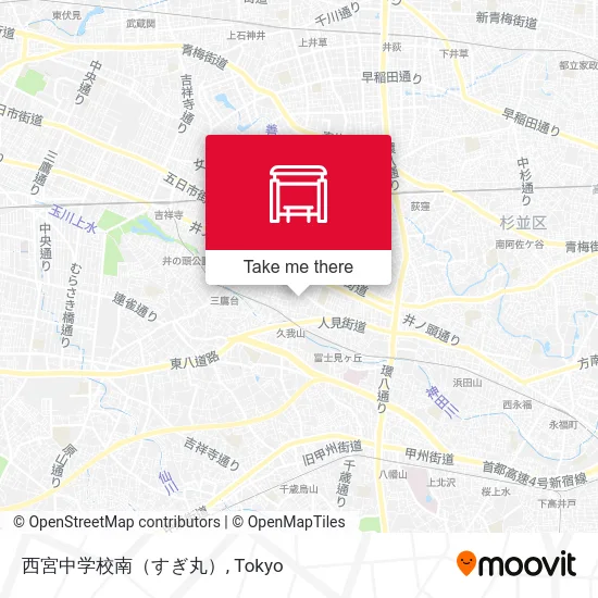 Nishimiya Junior High School South (Sugimaru) map