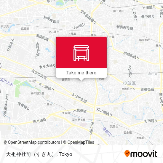 Tenso Shrine (Sugi-maru) map