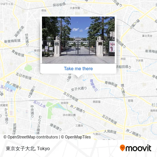 東京女子大北 map