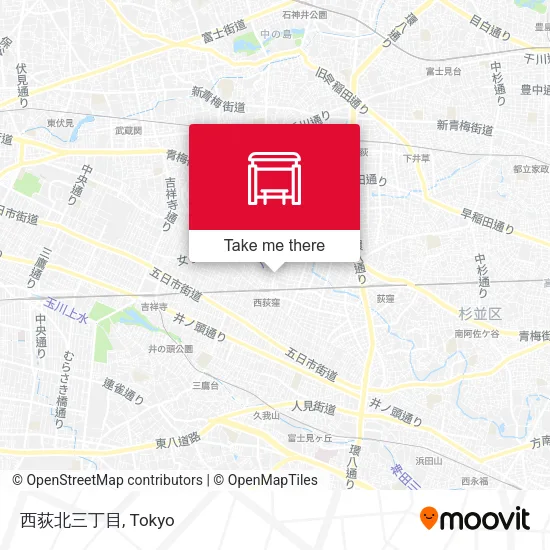 西荻北三丁目 map