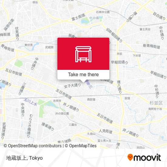 地蔵坂上 map