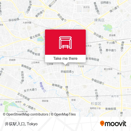井荻駅入口 map