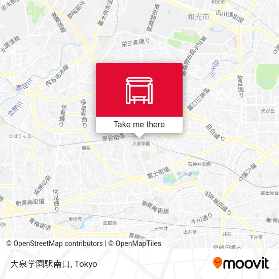 大泉学園駅南口 map