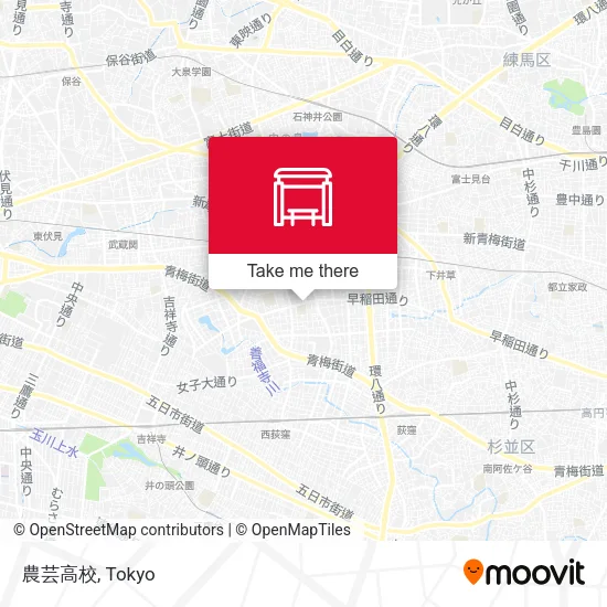 農芸高校 map