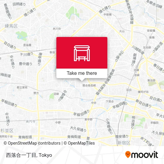 西落合一丁目 map