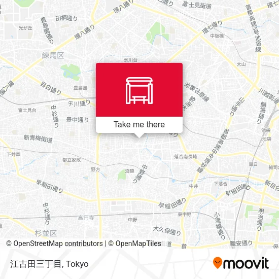 江古田三丁目 map