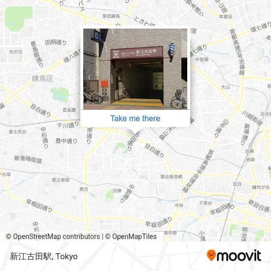 新江古田駅 map