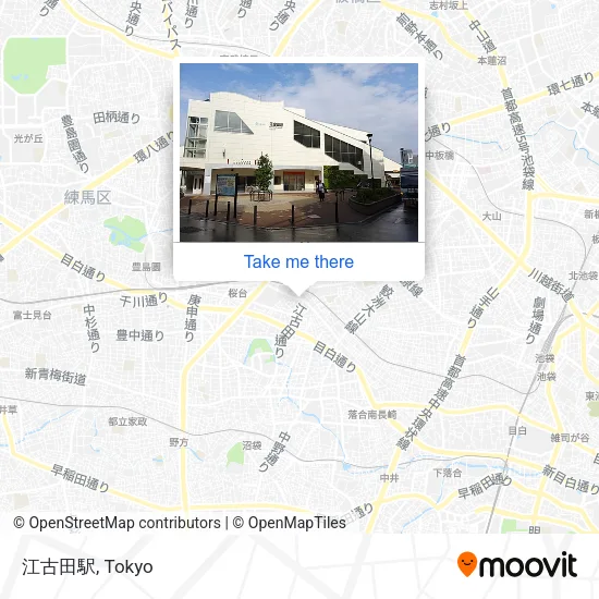 江古田駅 map