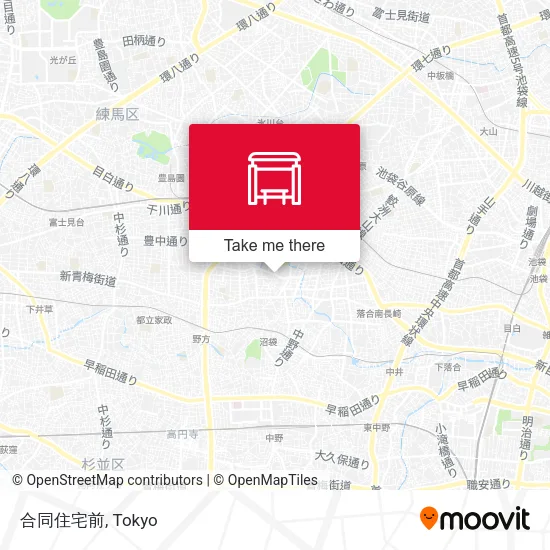 合同住宅前 map