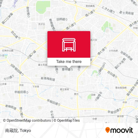 南蔵院 map