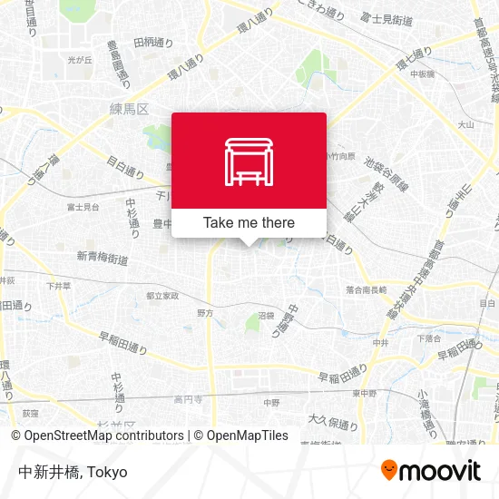 中新井橋 map