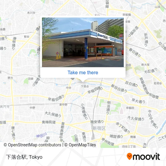 下落合駅 map