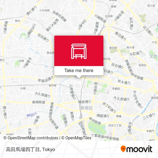 高田馬場四丁目 map
