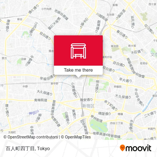 百人町四丁目 map