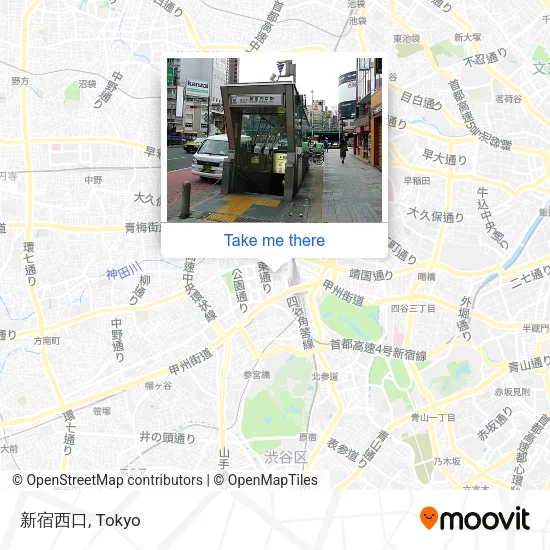 新宿西口 map