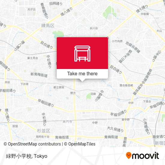 Midorino Elementary School map