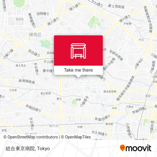 総合東京病院 map