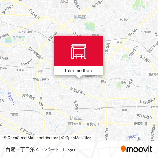 白鷺一丁目第４アパート map