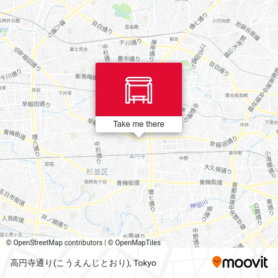 高円寺通り(こうえんじとおり) map