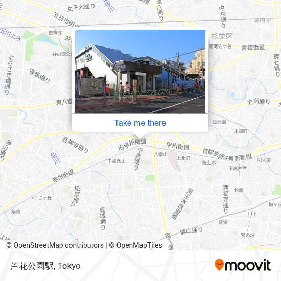 Roka-koen Station map