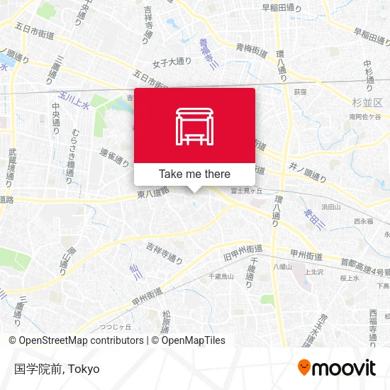 Kokugakuin Front map