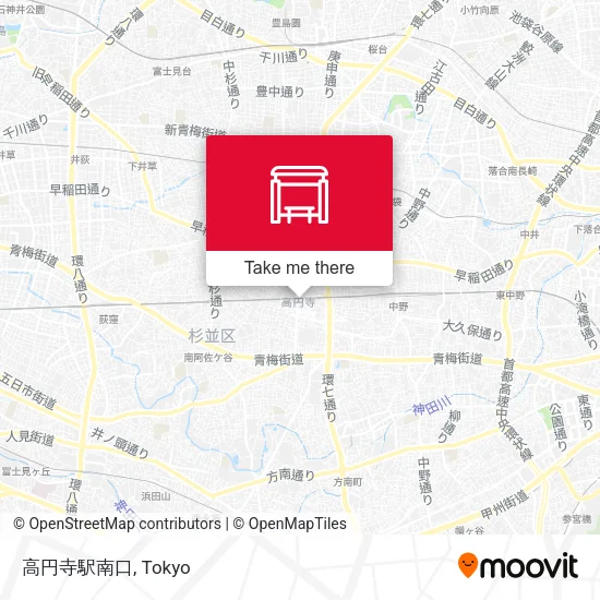 高円寺駅南口 map