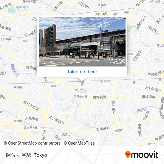 阿佐ヶ谷駅 map