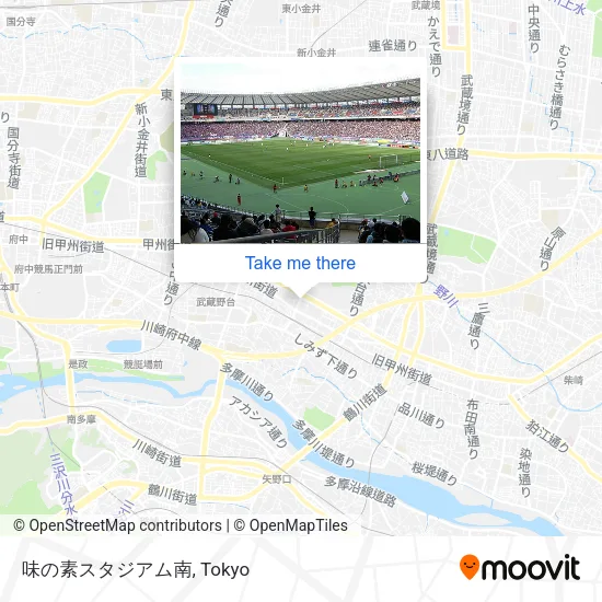 味の素スタジアム南 map