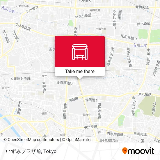 In front of Izumi Plaza map