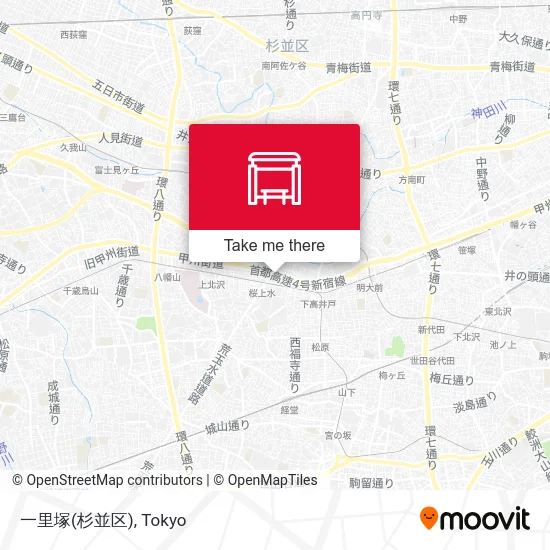 Ichiri-zuka (Suginami) map