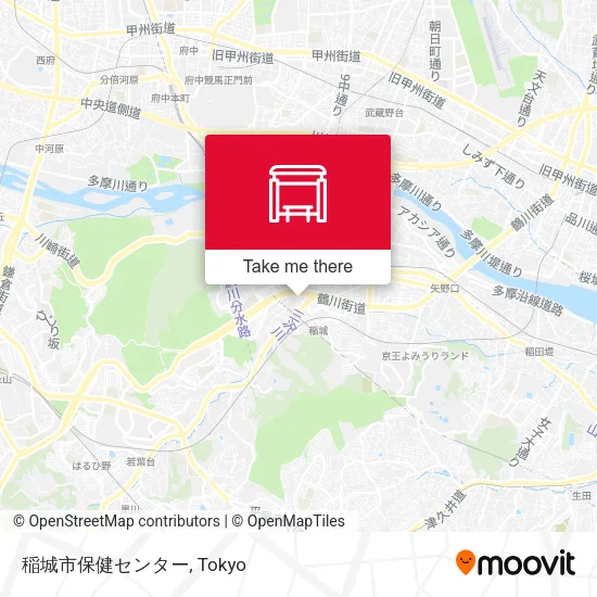 稲城市保健センター map