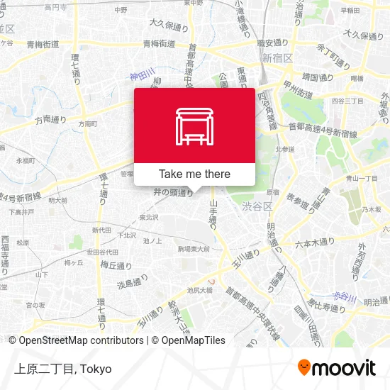 上原二丁目 map