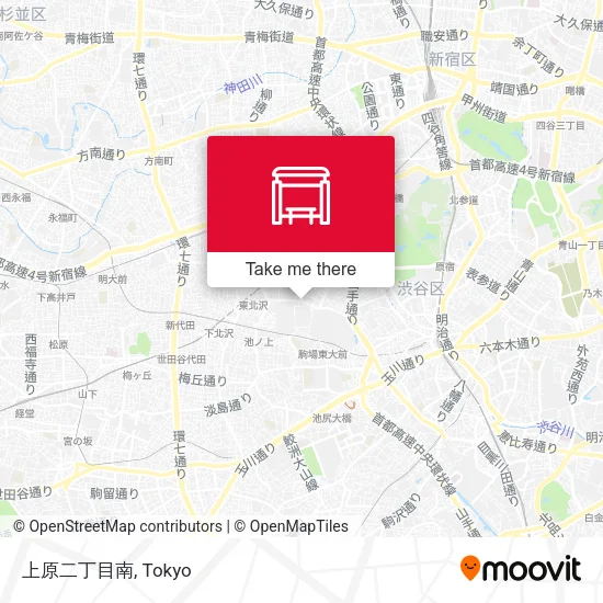 上原二丁目南 map